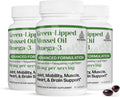 TURNER New Zealand Green Lipped Omega-3 Mussel Oil, 53x Higher Potency with UAF1000+ Super Antioxidant for Superior Joint Comfort & Mobility, No Fishy Aftertaste, 3 Bottles, 180 Softgels
