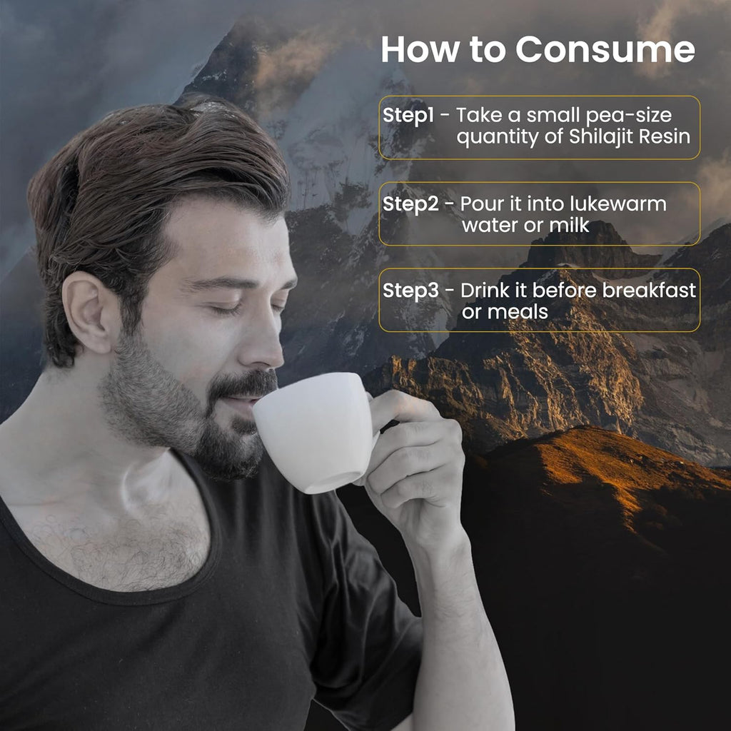 Pure Nutrition Himalayan Shilajit Resin for Men & Women | 30 Gram | 75 Servings | High Potency Pure Himalayan Shilajit Resin with 85+ Trace Minerals, 75%+ Fulvic Acid