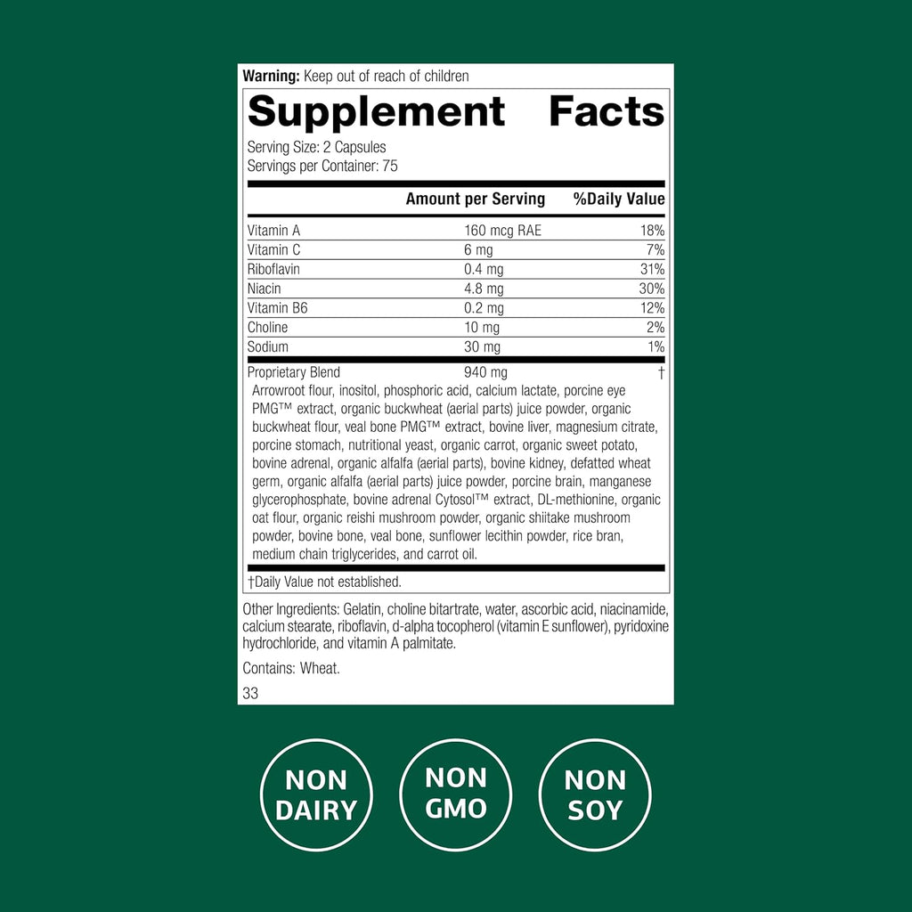 Standard Process Inc. Iplex - Whole Food Vascular Supplement, Eye Health and Eye Support with Shiitake Mushroom, Phosphoric Acid, Rice Bran, Organic Carrot, Arrowroot Flour, Alfalfa - 150 Capsules