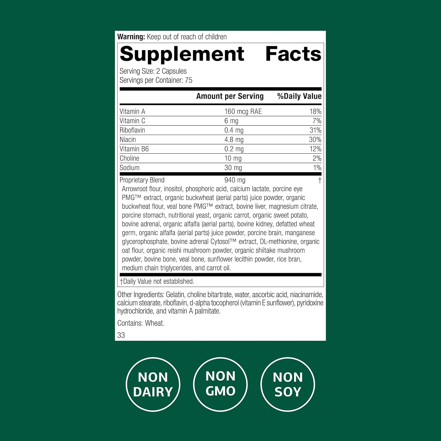 Standard Process Inc. Iplex - Whole Food Vascular Supplement, Eye Health and Eye Support with Shiitake Mushroom, Phosphoric Acid, Rice Bran, Organic Carrot, Arrowroot Flour, Alfalfa - 150 Capsules