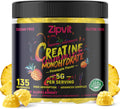 Zipvit Creatine Monohydrate Gummies (5g) – Pre-Workout Energy & Muscle Growth Support for Men & Women | Pineapple Electrolyte Gummies (135 Count)