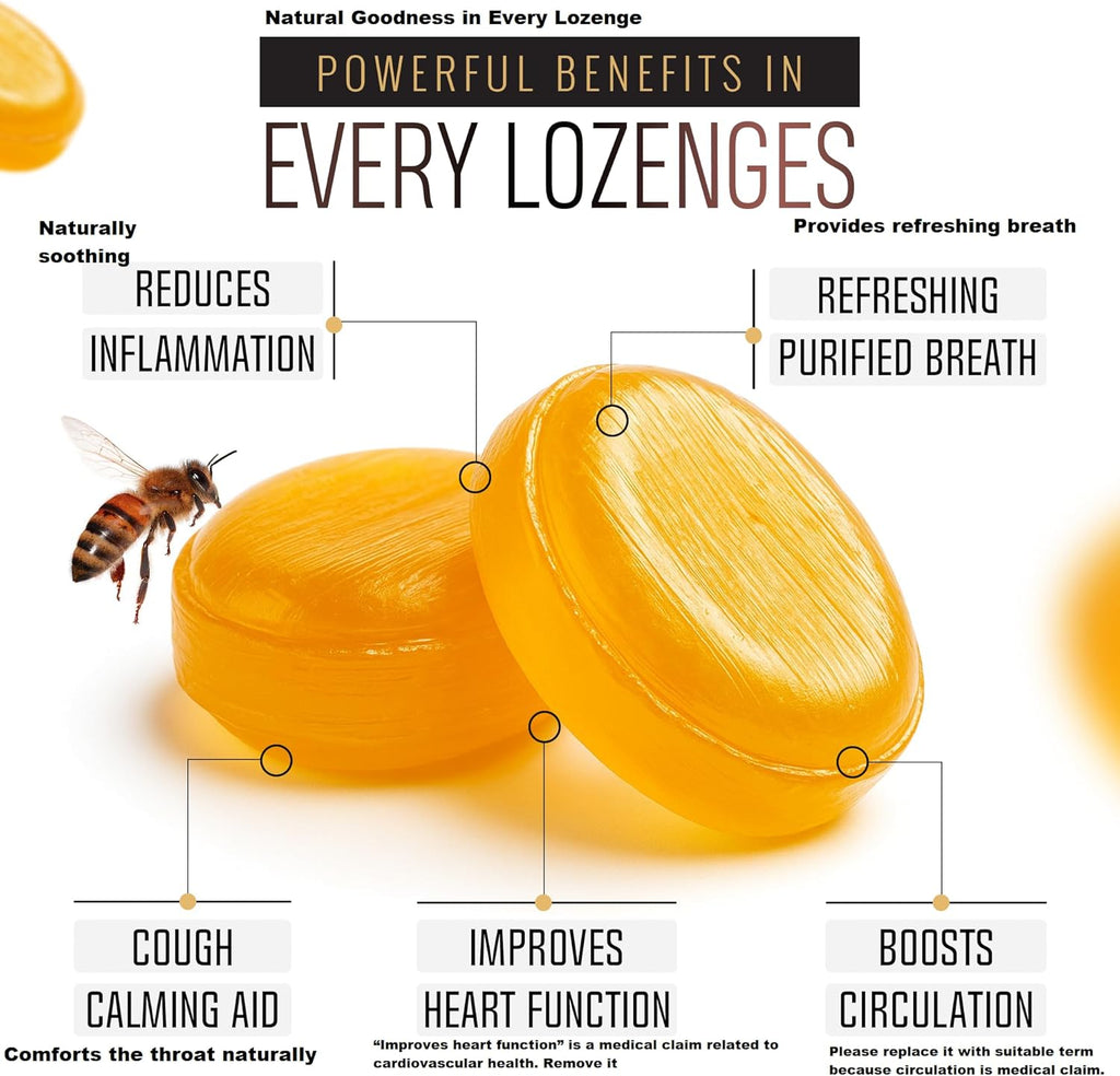 Berringa Australian Manuka Honey Lozenges, Lemon & Menthol, MGO 900+, 5.3 oz, 30 Count