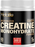 100% Pure Creatine Monohydrate Powder, Canada-Made, 300 g (60 Servings) Micronized Powder, Muscle Growth, Unflavored, Ideal for Athletes & Fitness Enthusiasts, Third Party lab Tested, Vegan