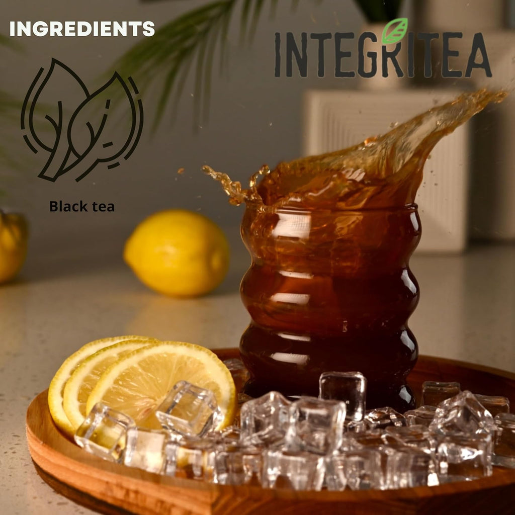 IntegriTEA Ceylon Black Cold Brew Black Tea Bags - 6-Bag Unsweetened Iced Tea Pack for 6 Gallons of Tea - Cold or Hot Brew Organic Iced Black Tea Bags