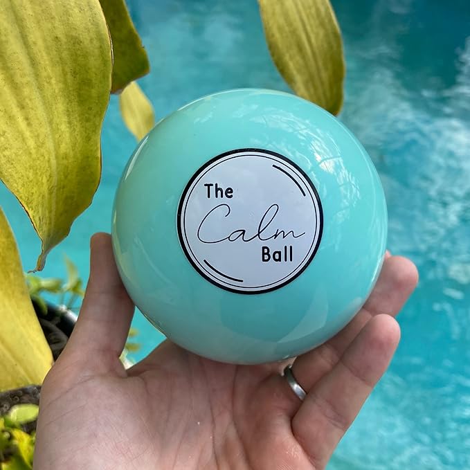 The Calm Ball – Therapist-Designed Coping Skills Magic 8 Ball with 20 Calming Strategies & Guidebook – Emotional Regulation Tool & Mental Health Gift for Teens, Adults, Therapists & Classrooms