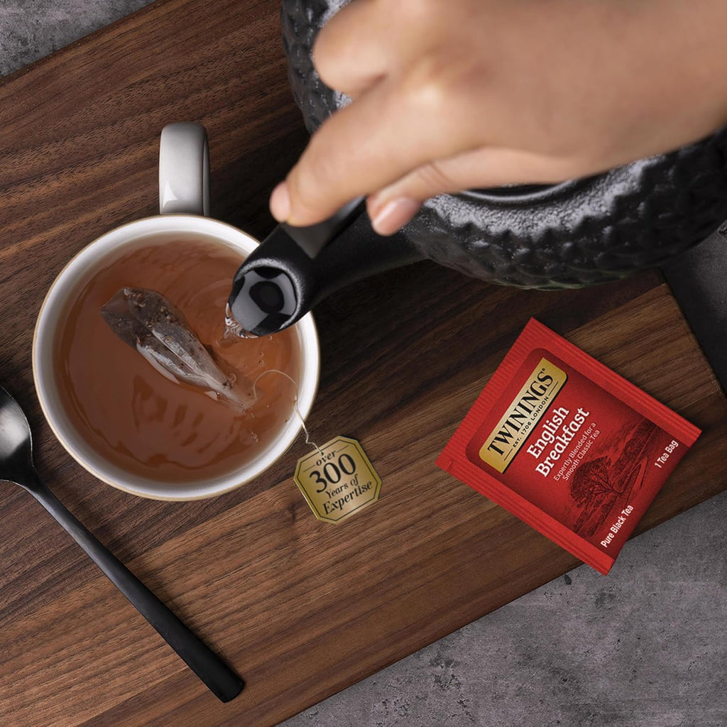 Twinings Variety Pack Tea Bags, 25 Count (Pack of 6) Includes English Breakfast, Earl Grey, Lemon Ginger, Peppermint, Green, and Chai, Enjoy Hot or Iced, 150 Teabags