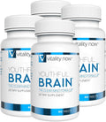 Youthful Brain 4 Bottle Bundle - Memory & Brain Health Support Supplement - Brain Booster Clarity with Bacopa Monnieri, Ginkgo Biloba, B12-120-Day Supply (240 Count)