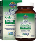 Garden of Life Raw Probiotics Colon Care - 50 Billion Live Cultures - Dietary Supplement to Support Regular, Comfortable Movements - 30 Vegetarian Capsules