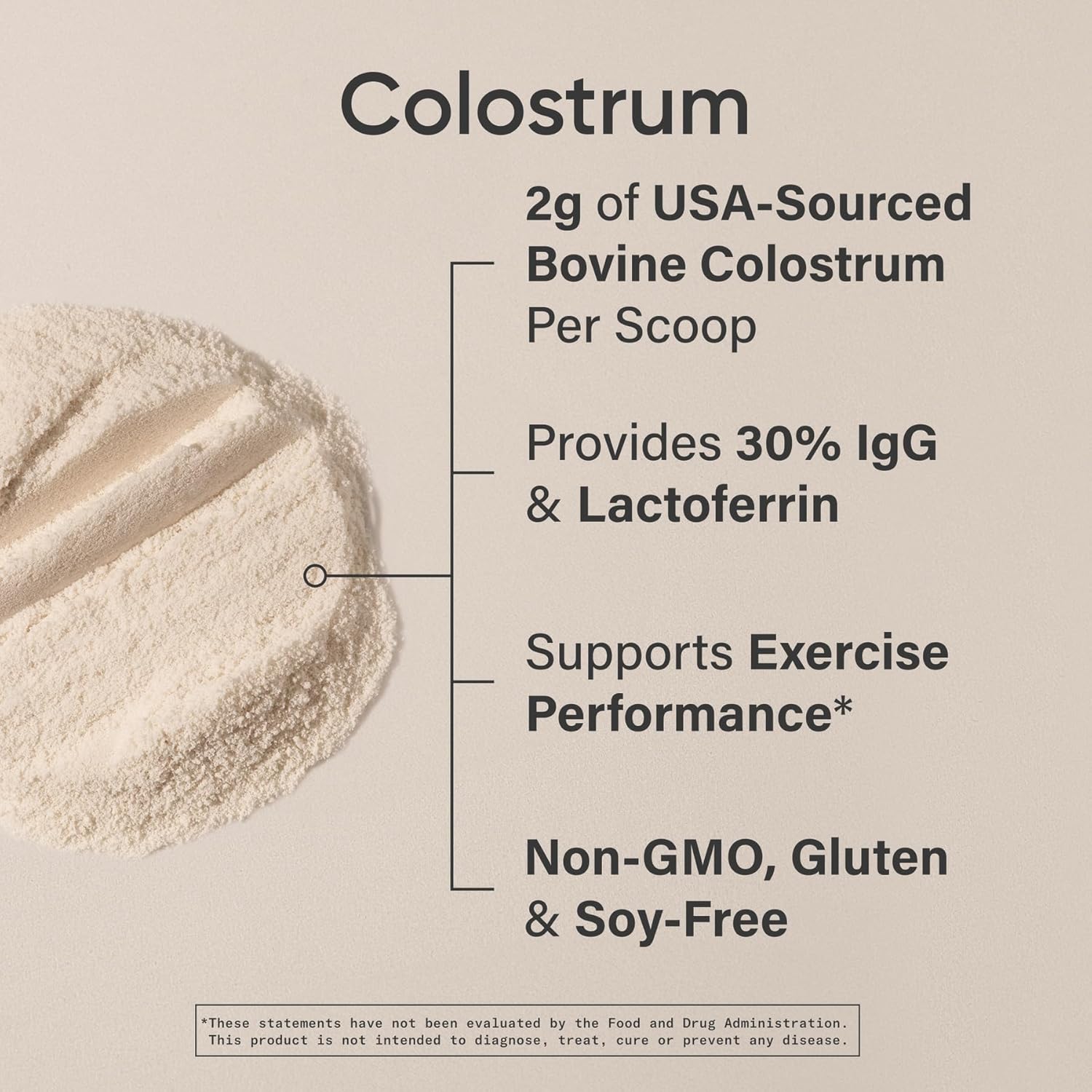 Sports Research® Bovine Colostrum Powder – Easy to Mix, Single Ingredient Superfood – Immunity Support & Gut Health w/IgG Antibodies - U.S. Sourced · Non-GMO · Gluten Free - 75 Servings (Unflavored)