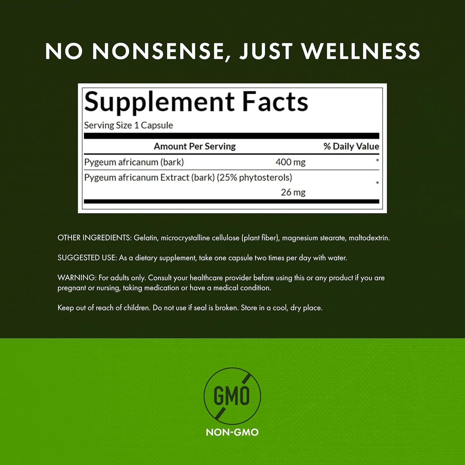 Swanson Pygeum - Herbal Supplement - Men's Health Supplement - (120 Capsules Each, 400 mg)