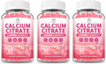 (3 Pack) Calcium Citrate Gummies 1200 mg for Adults, High Absorption Calcium Supplement for Women & Men, Sugar Free, Non-GMO, Gluten Free, Supports Muscle & Immune - Natural Peach Flavor