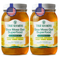 TrueSeaMoss Sea Moss Gel – Made in USA – 5-in-1 Formula – Wildcrafted Seamoss, Ashwagandha & Sea Vegetables – Ashwagandha, Pack of 2 (Labels may Vary)