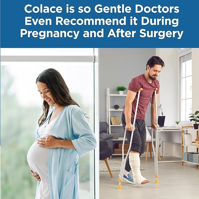 Colace Clear Stool Softener Soft Gel Capsules Constipation Relief 50mg Docusate Sodium Doctor Recommended 28ct