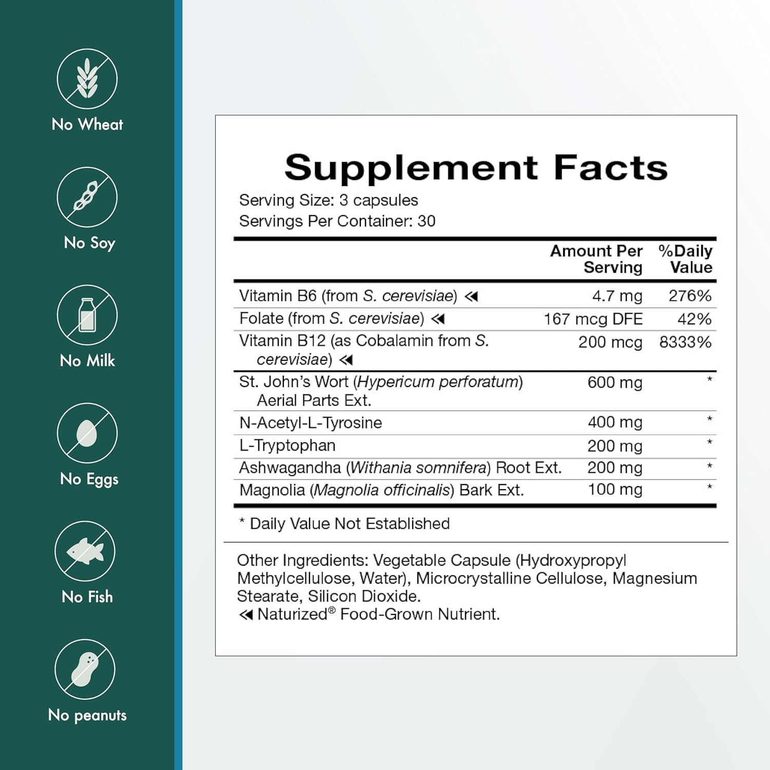 Natura Health Products Up-Lift Supplement - Encourages Positive Mood and Mental Outlook- Featuring Ashwagandha, St. John's Wart, Vitamins B6 & B12, L-tryptophan, Folate, L-tyrosine (90 Capsules)