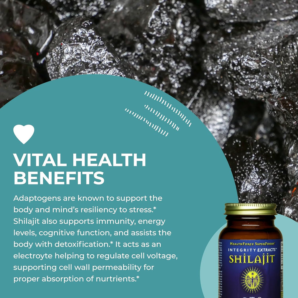 HealthForce SuperFoods Shilajit - 120 VeganCaps