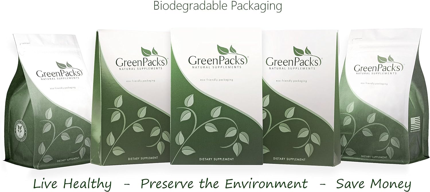 GreenPacks® Stinging Nettle Root Extract (High-Potency) Supplement - 400 Capsules