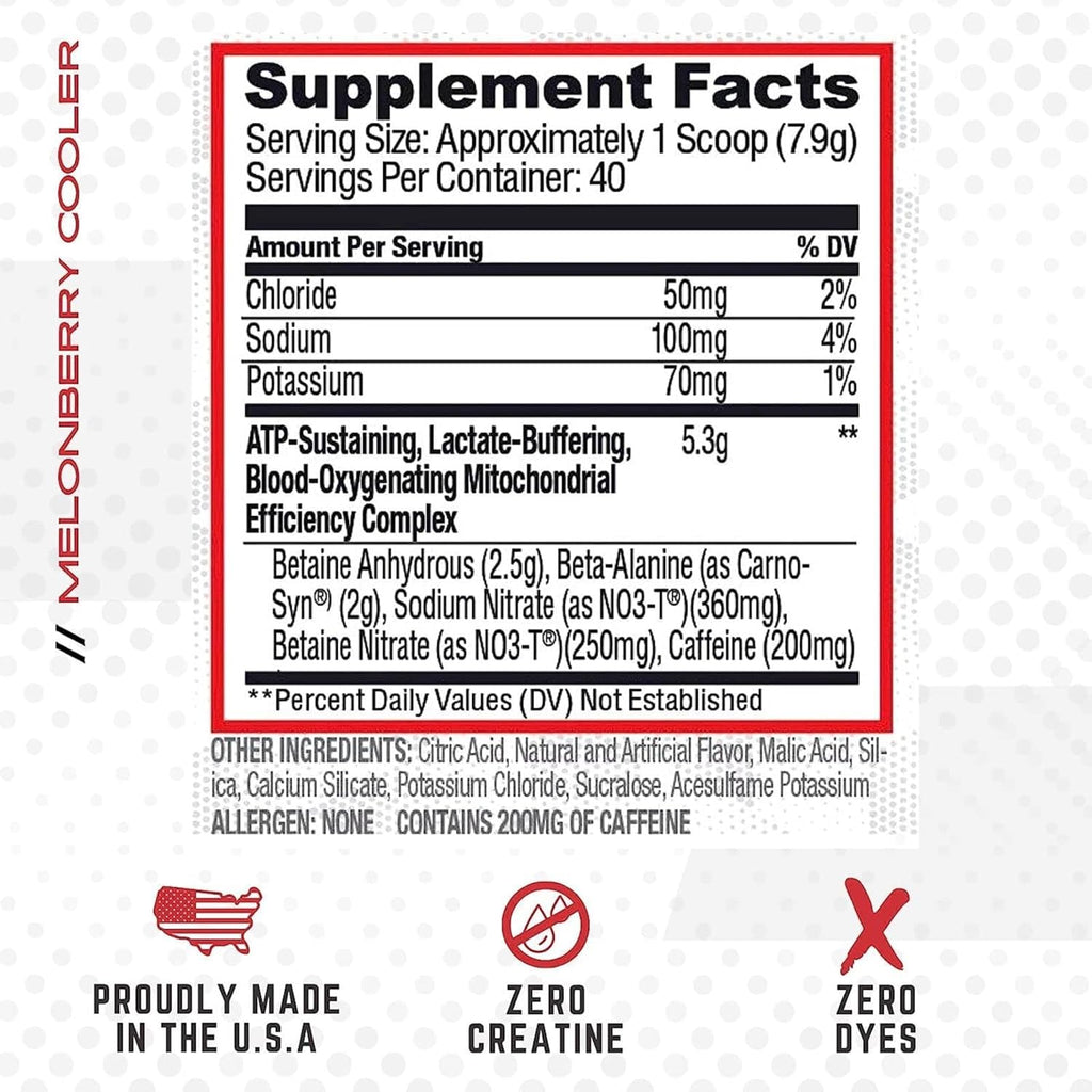 Purus Labs CONDENSE PreWorkout Powder, 40 Servings (Melonberry Cooler)