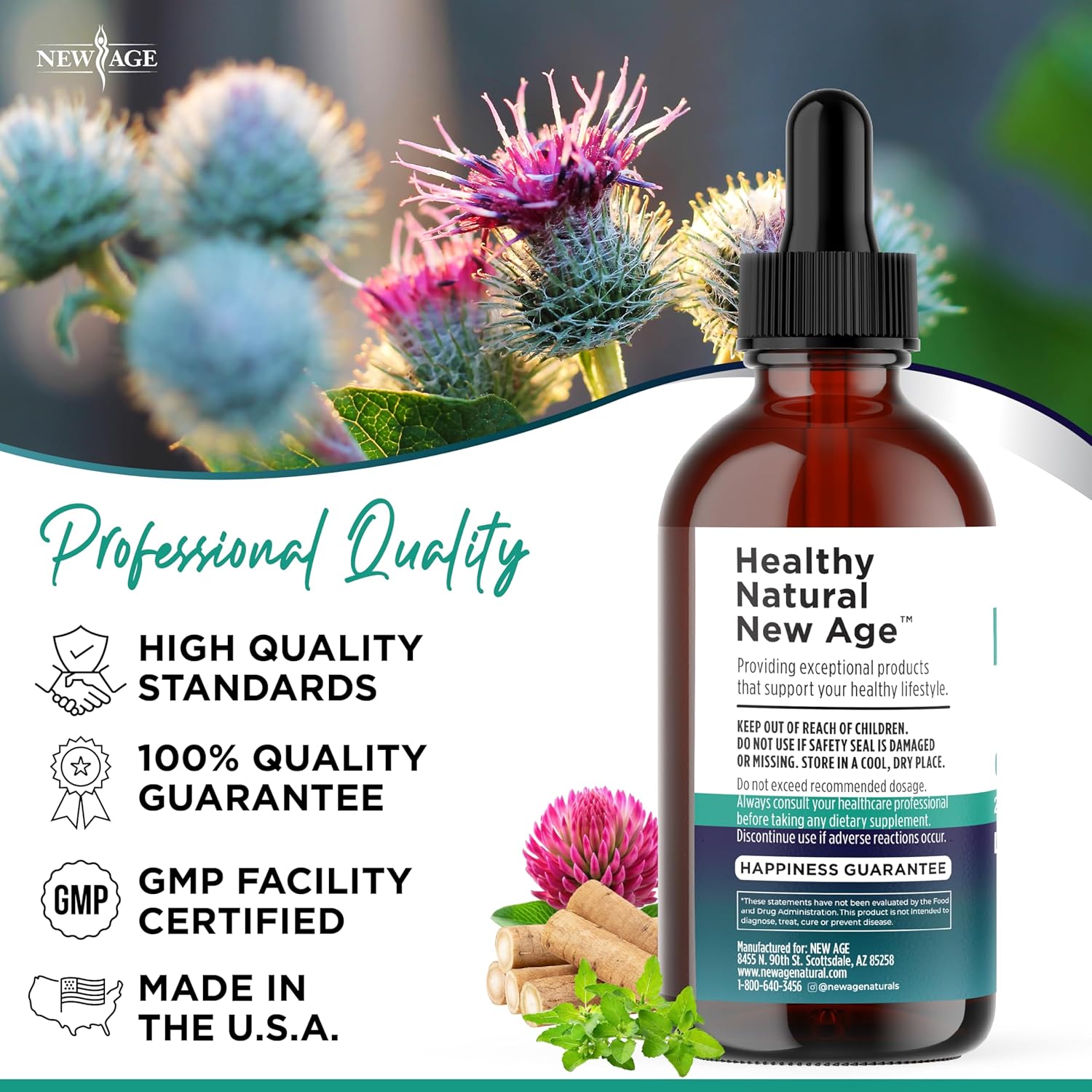 Organic Lymphatic Drainage Drops - All in 1 Organic Lymphatic Drainage Supplement with Burdock Root, Echinacea, Elderberry, Calendula, Cleavers Herb, Dandelion Supports Lymphatic Health - 4 OZ