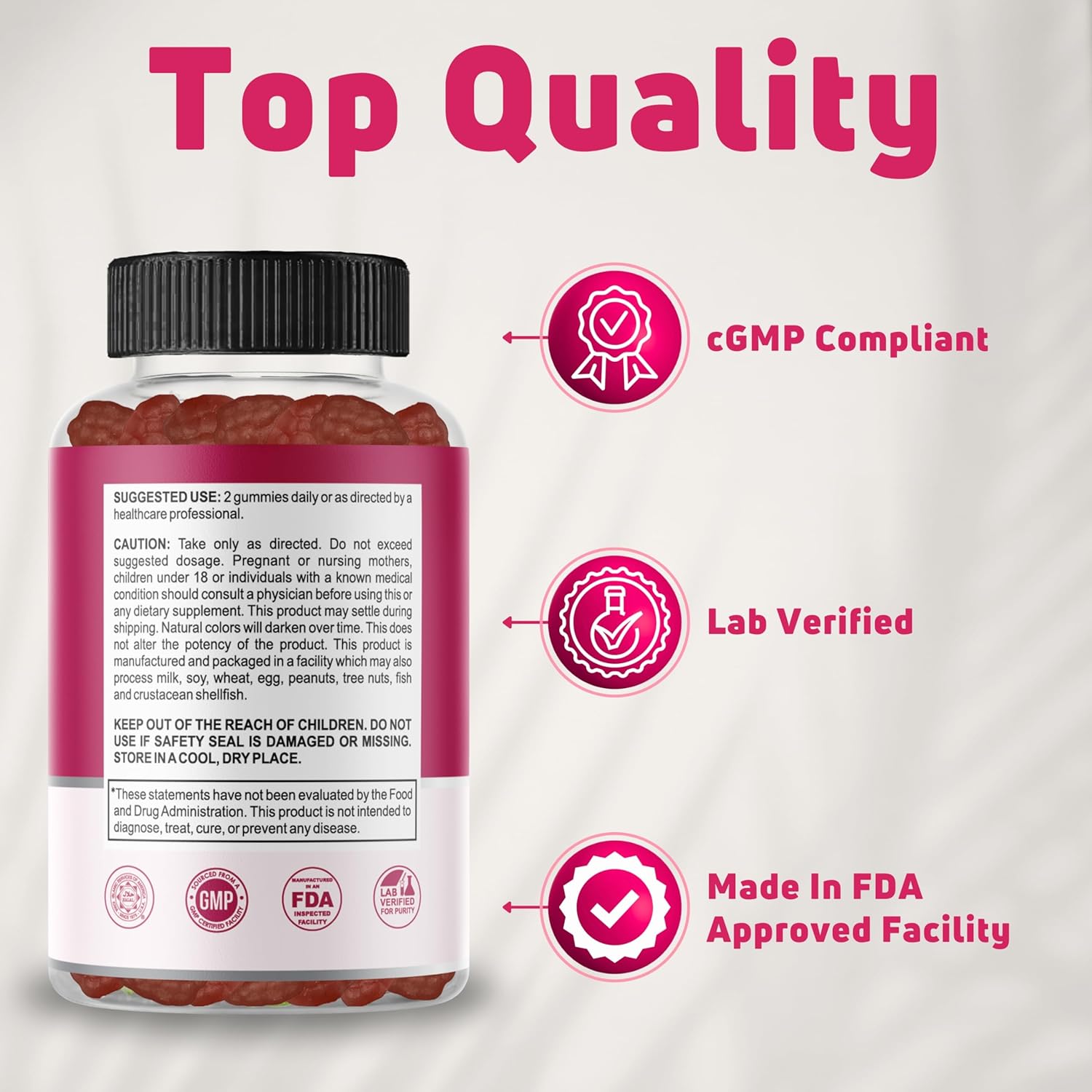 Hair Skin and Nails Gummies with Biotin (6000mcg), Collagen & PABA - Hair, Skin, and Nails Vitamins for Women and Men - Supports Hair Growth, Stronger Nails, Healthy Skin - 30 Servings