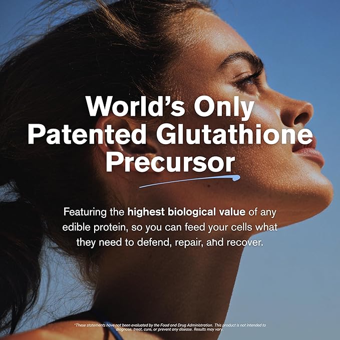 Immunocal Glutathione Precursor – Whey Protein Isolate, Immune Support, Master Antioxidant, Detox Cleanse + Brain Health | Fat-Free, Sugar-Free, Lactose-Intolerant Friendly | 30 Servings