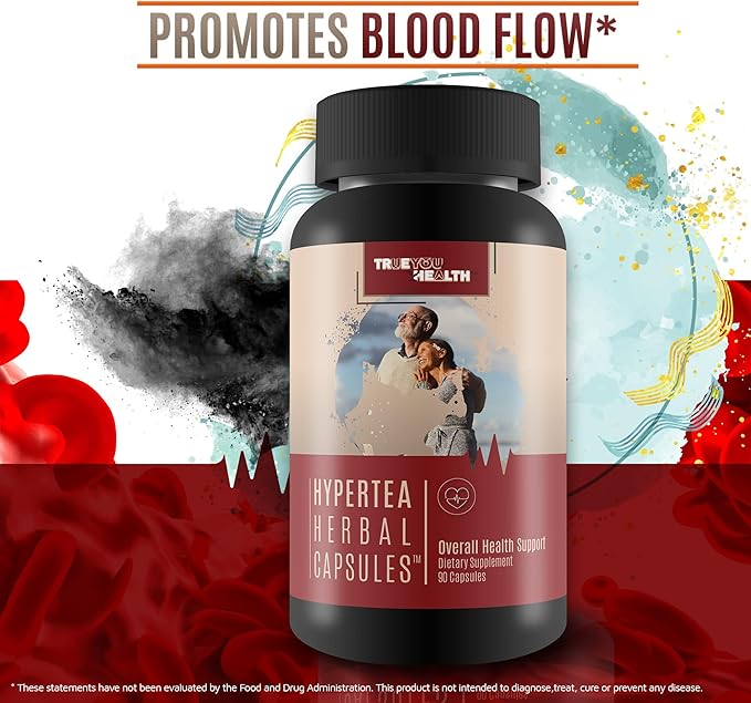 Hypertea Herbal Capsules - Overall Heath Support, Organ Support, & Immune Support - 20+ Herbs, Vitamins, & Minerals - Promote a Healthy Body & Body Functions - Use Daily to Aid Health & Wellness