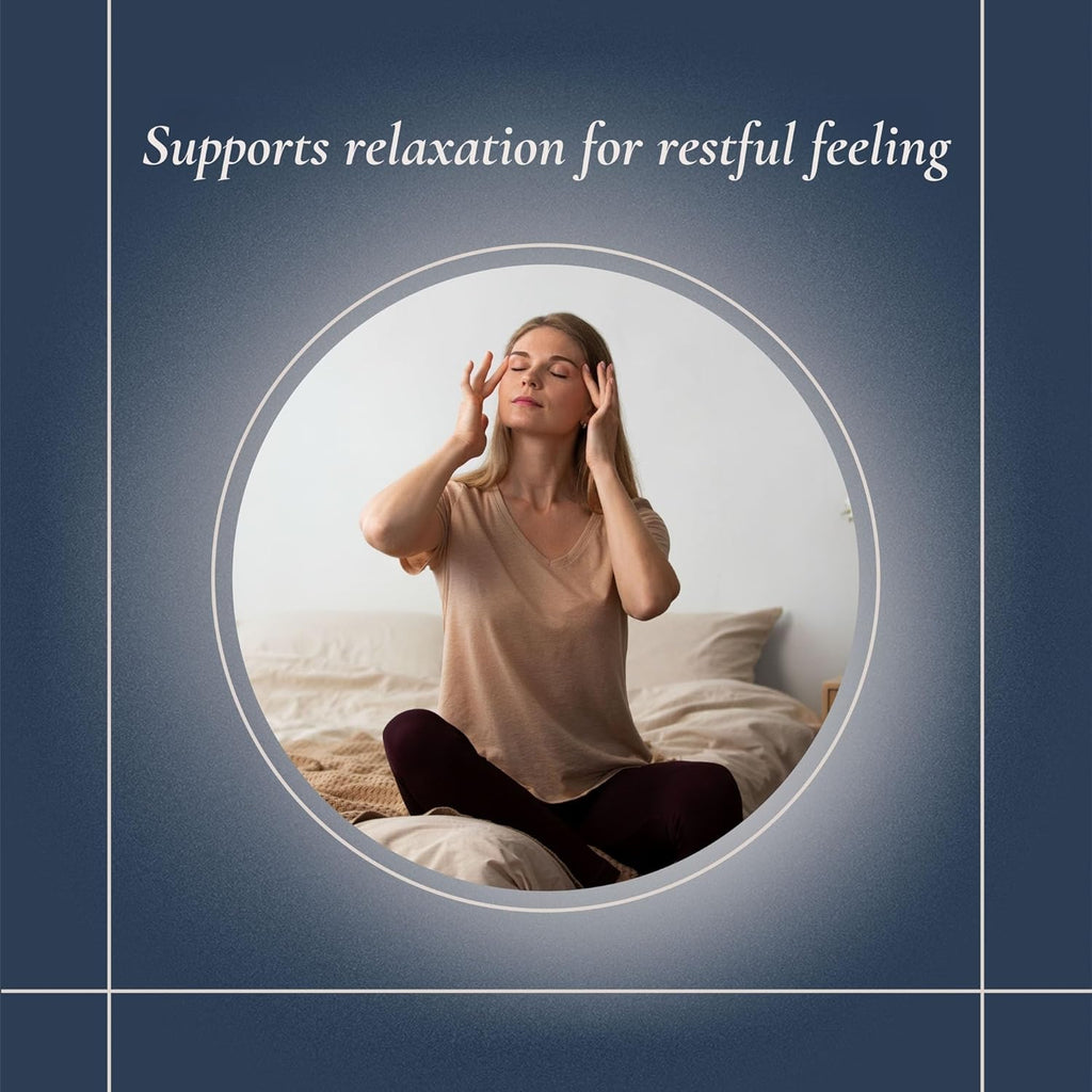 LunElla Restful Support for Women 40+ | Supports Restfulness & Relaxation | Vegan, Gluten-Free, Non-Habit Forming Supplement | Levagen Pea & Saffron | 60 Capsules