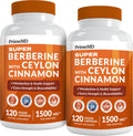 Super Berberine Supplement with Ceylon Cinnamon, BioPerine, Apple Cider, and Turmeric 1500mg - 8-in-1 Dihydroberberine Supplement for Overall Wellness and Balance Support (240 ct, Pack of 2)