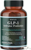 GLP-1 Supplement for Healthy Weight Goals & Hunger Balance for Men and Women with Akkermansia, Berberine, Inulin, Resveratrol, Hops... -Supports Digestion,Gut Health（90 Count）