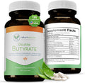 Double Butyrate Gut Health Supplement | Probiotic & Postbiotic Digestive Supplements for Gut Support | Enhances Immune, Brain, & Nervous System Function | Odor-Free Formula | 120 caps