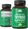 Raw Desiccated Thyroid Supplement. Grass Fed New Zealand Beef Neck & Thyroid Gland Capsules for Women and Men. Ancestral Living Ethically Sourced Bovine Supplements for Energy and Metabolism Support