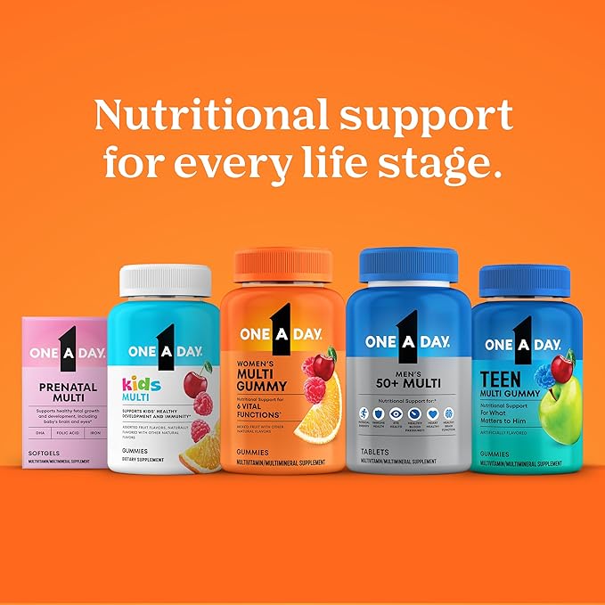 One A Day Multivitamin for Women- Daily Vitamins for Woman with Biotin, Calcium, Folic Acid, Iron & Zinc, Complete Women’s Vitamins, 200 Ct (Packaging May Vary)