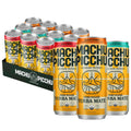 MACHU PICCHU Non-Carbonated Yerba Mate Energy Drink – Zero Sugar, 120mg Organic Caffeine, Smooth Focus Without Jitters or Crash, Low Calorie, USDA Organic, 12oz Cans (12-Pack Variety Pack