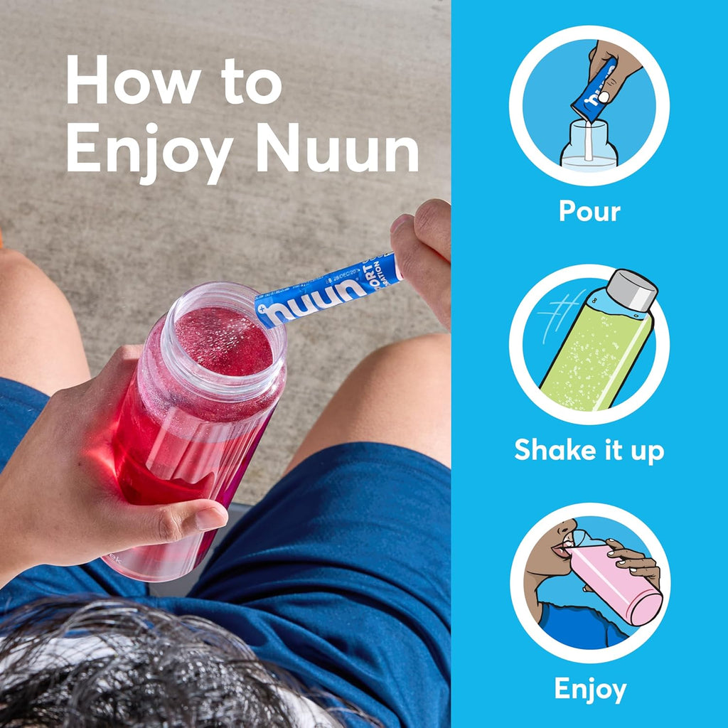 Nuun Sport Electrolyte Powder Packets with Magnesium, Calcium, Potassium, Chloride, and Sodium, Hydration Packets for On-The-Go, All Out Orange Flavor, Gluten Free & Vegan, 16 Single Servings