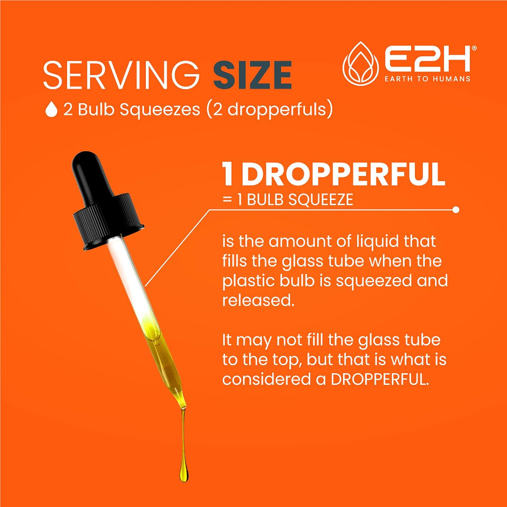 E2H Turmeric Curcumin Drops with Black Pepper - Boost Your Health - Joint Support Supplement - Vegan - Non-GMO - (2 Bottles)