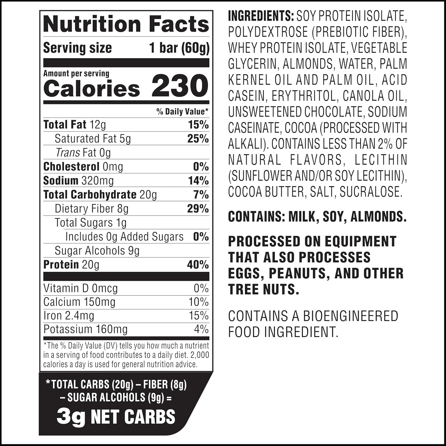 Atkins Strong Chocolate Chip Cookie Dough High Protein Bars, 20g Protein, 2g Sugar, 4 Count (Pack of 6)