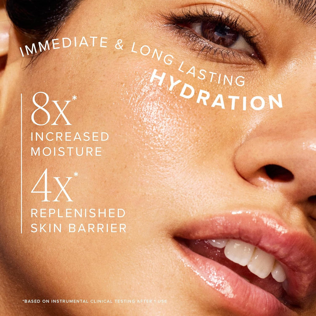 Farmacy Ceramide Face Moisturizer - Honey Halo Hydrating Facial Moisturizer for Dry Skin - Plumps, Soothes + Restores Skin with Potent Ceramides + Buckwheat Honey for a Dewy, Healthy Glow (100ml)