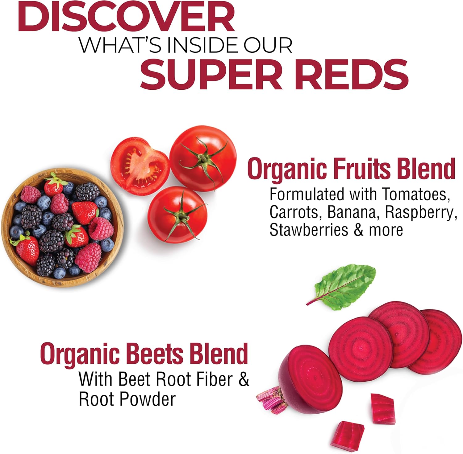 COUNTRY FARMS Super Reds, Energizing Polyphenol Superfood, Over 40 Super Fruits and Berries, Powerful Antioxidants and Polyphenols, Supports Energy, Supports Circulation, 40 Servings, Mixed Berry