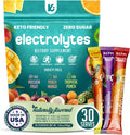 Keppi Electrolytes Powder Packets Tropical Flavors 30 Servings – No Sugar Hydration Supplement with Potassium, Magnesium, Sodium – Keto, Vegan, Fasting-Friendly, Zero Calorie Hydration Packets