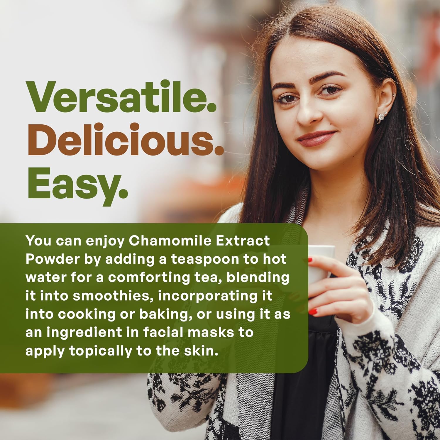 Go Nutra Chamomile Extract Powder 10:1 Strength Apigenin Supplement 8 oz. Herbal Extract