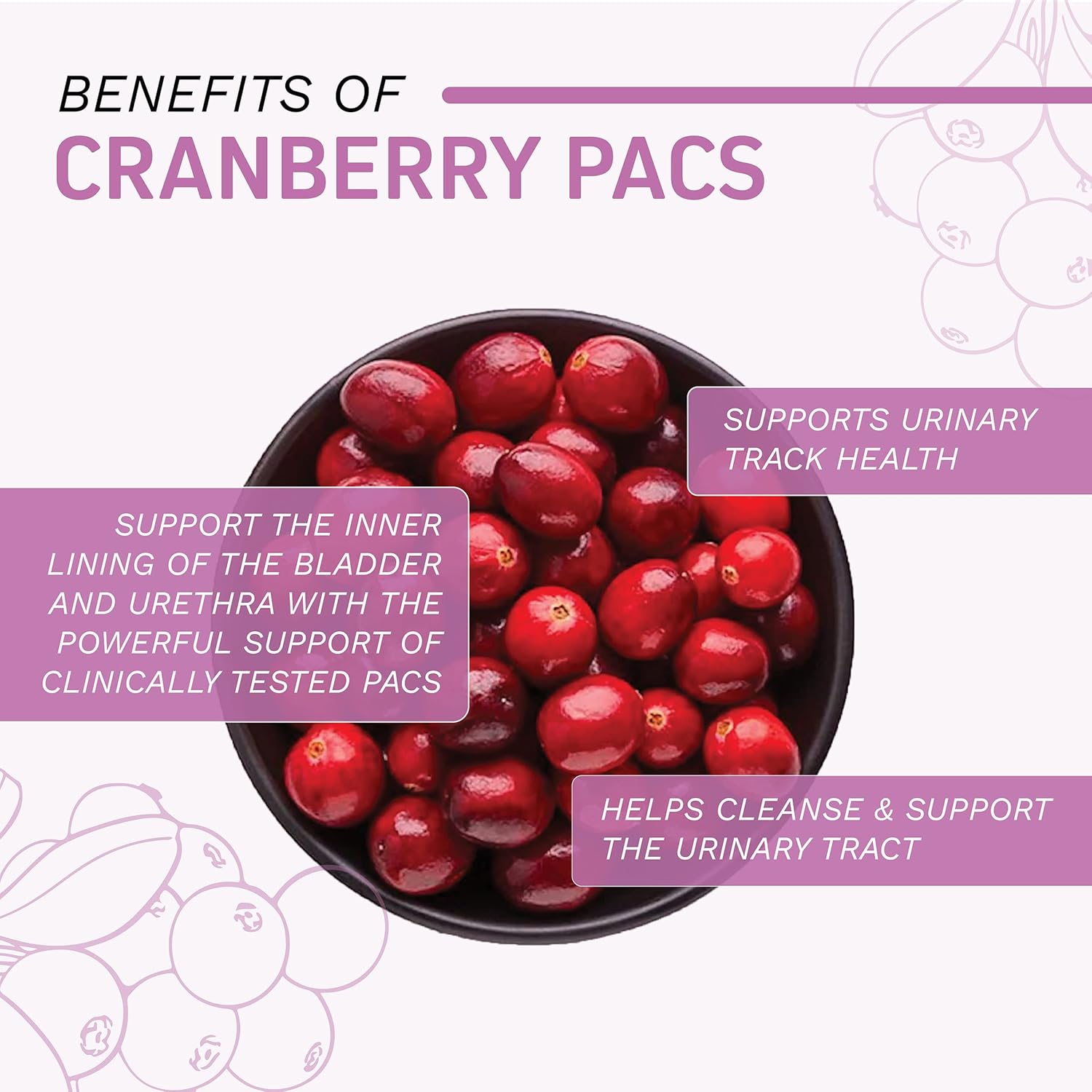 Herbtonics Fast Acting Urinary Tract Cleanse Treatment | Formula UTI with 36 mg PAC | Medical-Grade Cranberry Supplement for Urinary Tract Support (60 Count (Pack of 1))