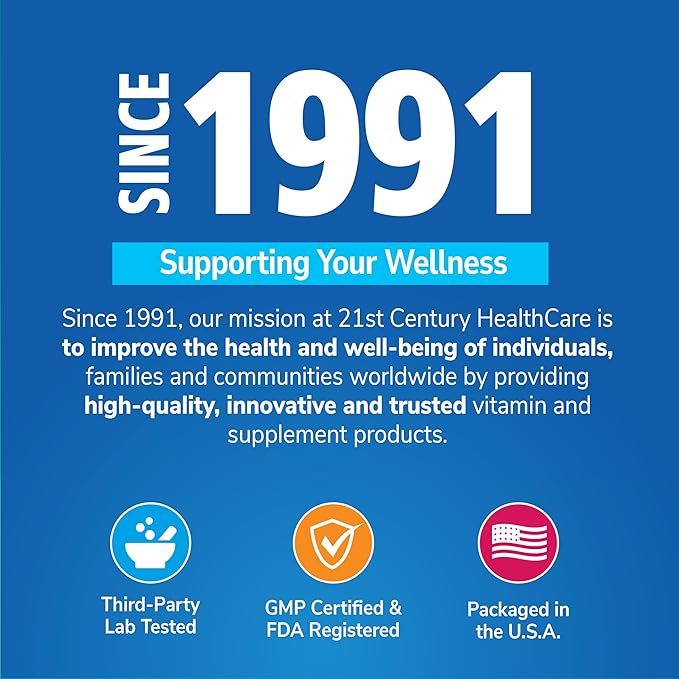 21st Century GLP-1 Daily Support Supplement (60 Count), Weight Management, Exercise, & Daily Metabolism Health Support, Vegetarian Capsules with Turmeric, Barberry, & Green Tea Extract, Gluten-Free