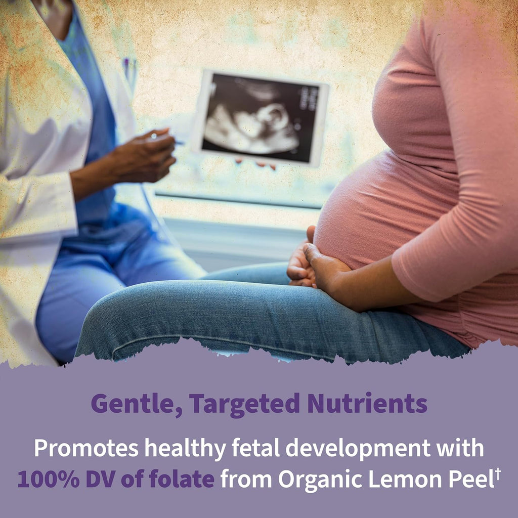 Garden of Life Organics Prenatal Vegan Whole Food Multivitamin Tablets, Folate not Folic Acid & Stomach Soothing Blend for Women, Peppermint, 180 Count