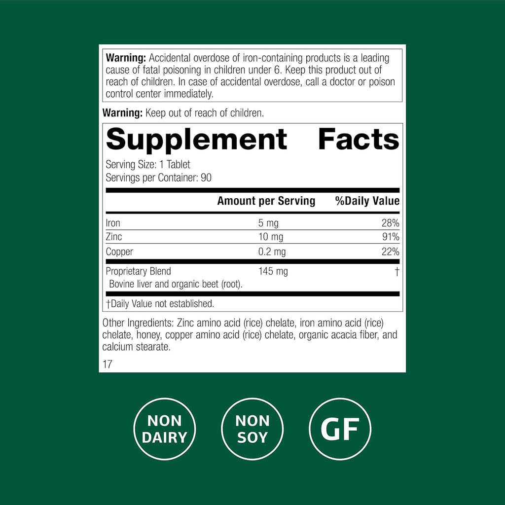 Standard Process Zinc Complex - Enzyme Function Support to Aid Normal Testes Function - Supports Immune Health & Cellular Energy - Gluten-Free, Non-Dairy & Non-Soy - 90 Tablets (90 Servings)