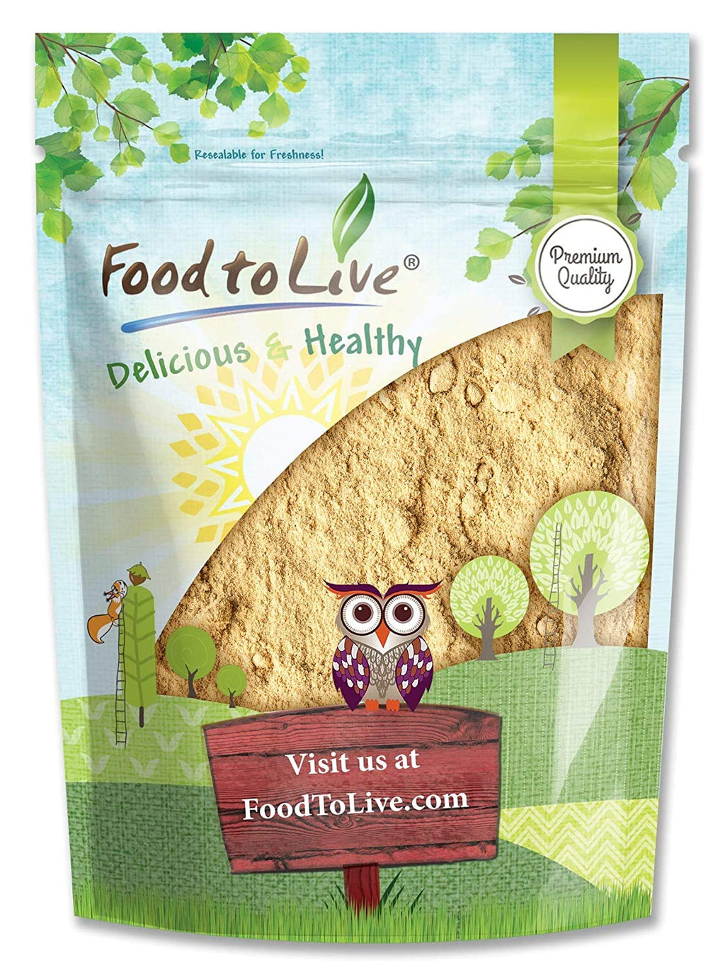 Food to Live Yellow Maca Powder, 4 Pounds – Raw Ground Maca Root, Vegan, Kosher, Keto, Non-Gelatinized, Bulk, Rich in Vitamin C