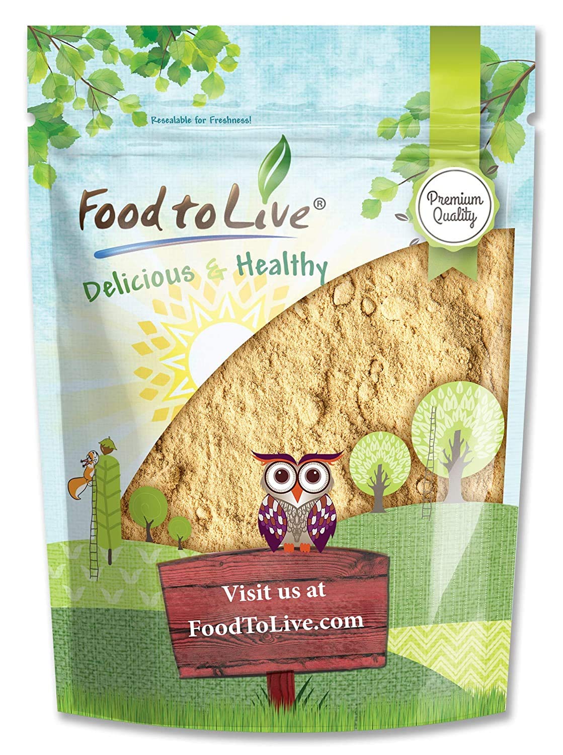 Food to Live Yellow Maca Powder, 4 Pounds – Raw Ground Maca Root, Vegan, Kosher, Keto, Non-Gelatinized, Bulk, Rich in Vitamin C