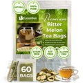 Lavendium, Premium 60 Tea Bags Bitter Melon Fruit Herbal Tea, 100% Natural and Pure, Hand-made, Made With Natural Materials-Corn Fiber Tea Bag, Sugar Free. Caffeine Free. Gluten Free. Vegan