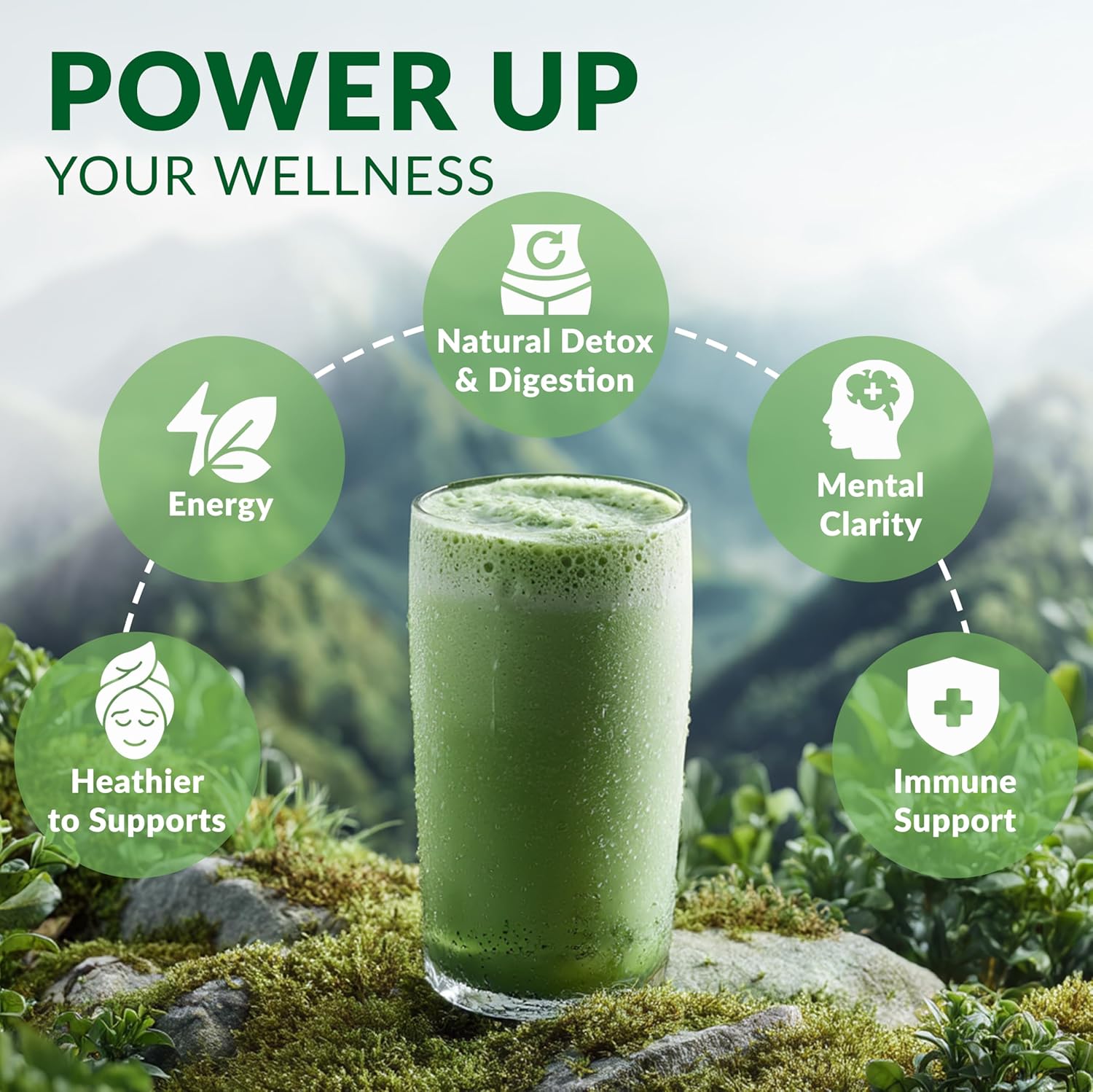 Wheat Grass Powder Organic – Premium Wheat Grass Juice Powder Organic, Raw & Nutrient-Dense Superfood – Cold-Processed, High Chlorophyll, Non-GMO, Gluten-Free – 6.35oz (180g) | 72 Servings