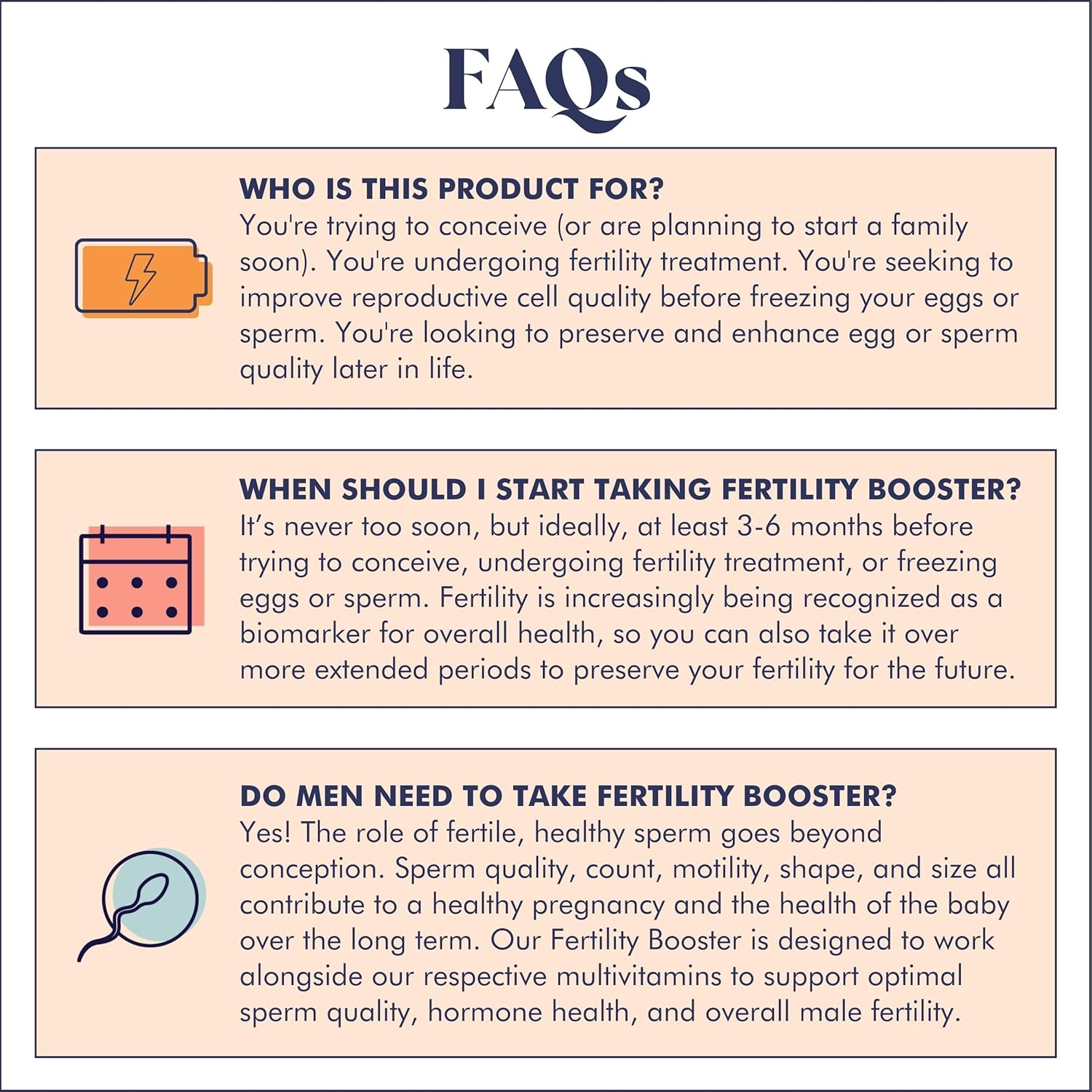 Fertility Booster for Men & Women | Conception Support for Healthy Egg Quality, Sperm Motility and Strength | Dietitian-Formulated | Ashwagandha, CoQ10 & NAC, 3rd Party Tested, 30 Servings
