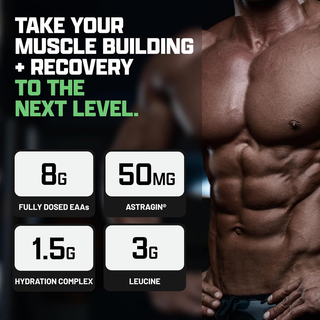Nutrex Research EAA Hydration | EAAs + BCAAs Powder | Muscle Recovery, Strength, Muscle Building, Endurance | 8G Essential Amino Acids + Electrolytes | Maui Twist Flavor 30 Serving