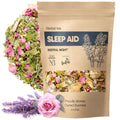Sleep Aid Herbal Tea – Organic Calming Blend with Lemon Balm, Lavender, Linden, Chamomile, California Poppy, Passionflower, and Verbena – Supports Deep Sleep, Stress Relief and Relaxation